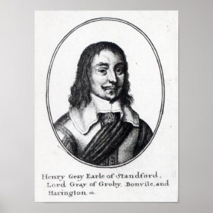 Henry grå färg, 1st Earl Stamford Poster