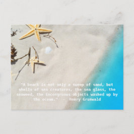 Henry Grunwald Beach Quote Vykort