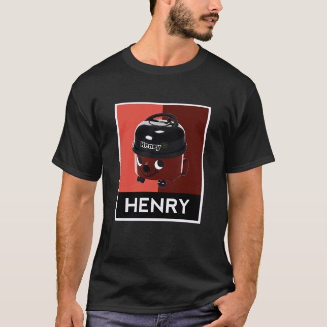 Henry Hoover Pop Art Design T Shirt (Framsida)