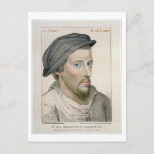 Henry Howard, Earl of Surrey (c.1517-47) graverad Vykort