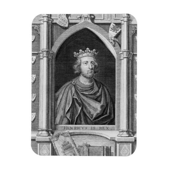 Henry III (1207-72) Kung i England från 1216, ng Magnet (Vertikal)