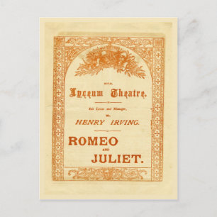 Henry Irving's Romeo & Juliet Vykort