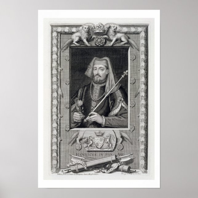 Henry IV (1367-1413) Kung i England från 1399, af Poster (Framsidan)