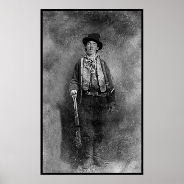 Henry McCarty, Billy the Outlaw Kid i det gamla vä Poster (Framsidan)