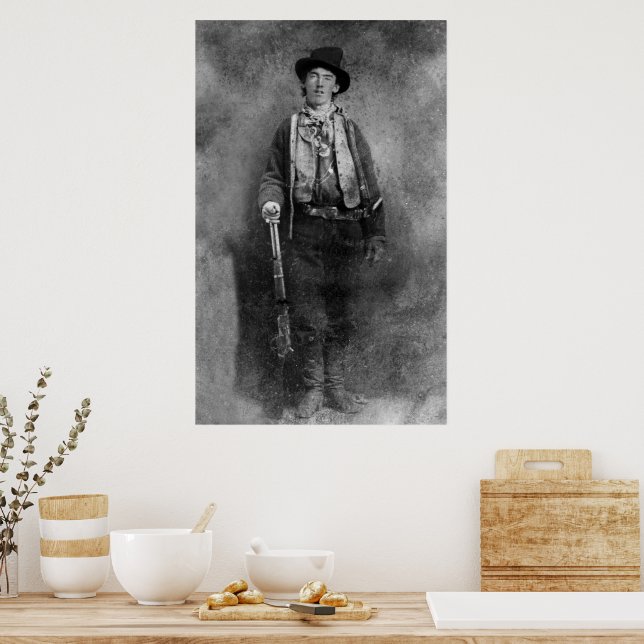 Henry McCarty, Billy the Outlaw Kid of Gammala väs Poster (Kök)