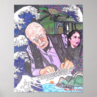 Henry Miller, Anais Nin och Big Sur Poster