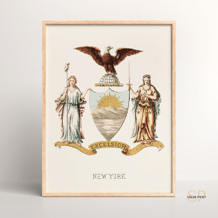Henry Mitchells New York-stat Jackar om Arm Sällsy Poster