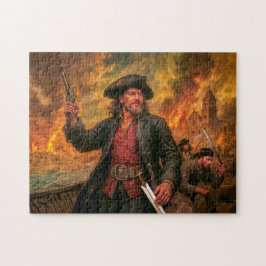 Henry Morgan Piratstrid Porträtt Pussel
