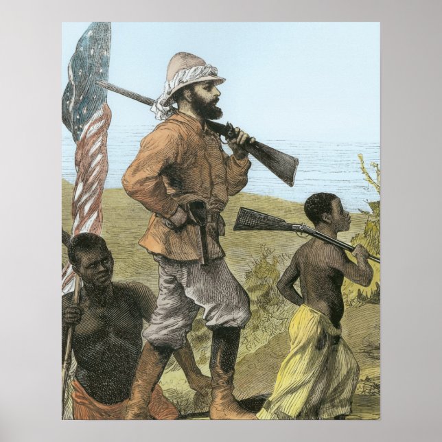 Henry Morton Stanley (1841-1904) Approaching L Poster (Framsidan)