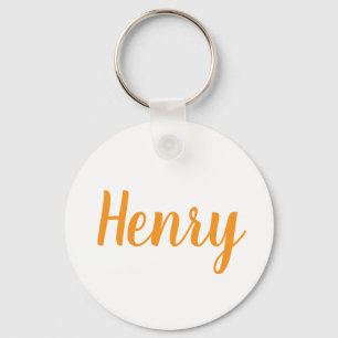 Henry namn Metallring nyckelring