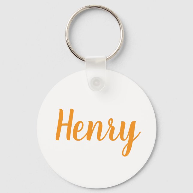 Henry namn Metallring nyckelring (Framsida)