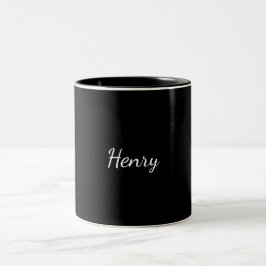 Henry Namn typografi Personligt Gåva  Två-Tonad Mugg