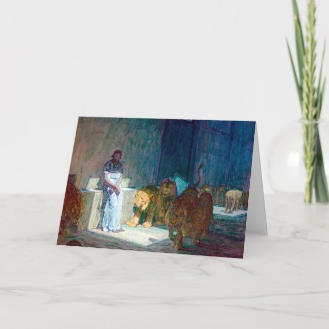 Henry Ossawa Tanner Daniel i Lejonen Den Postc Kort (Framsida)