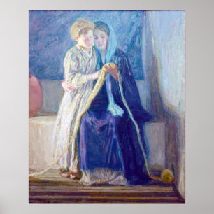 Henry Ossawa Tanner Kristus och Hans Mor Studerar Poster