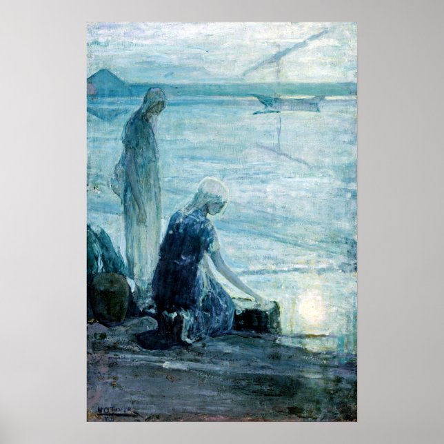 Henry Ossawa Tanner Moses i Bullrusken Poster (Framsidan)