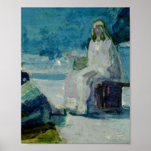 Henry Ossawa Tanner Study for Christ and Nicodemus Poster