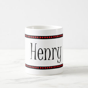 Henry pricker namn kaffemugg