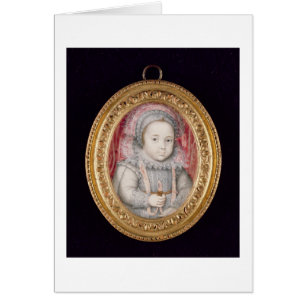 Henry, prins of Wales (miniature porträtt) Hälsningskort