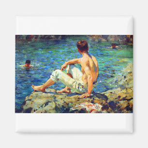 Henry Scott Tuke Guld och Grönt Magnet