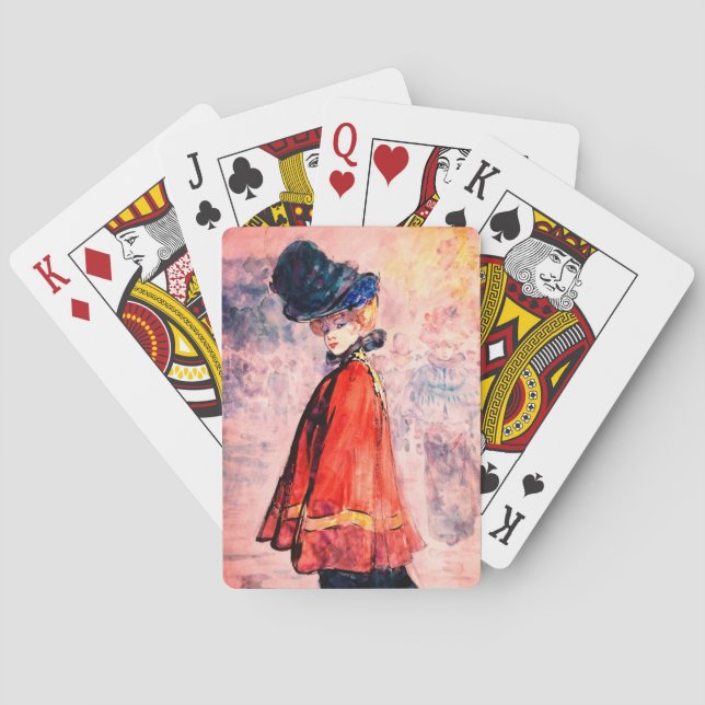 Henry Somm - Elegant i Red Cape Casinokort (Baksidan)