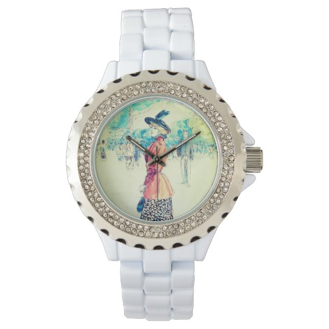 Henry Somm - Elegant på en boulevard Armbandsur (Framsida)