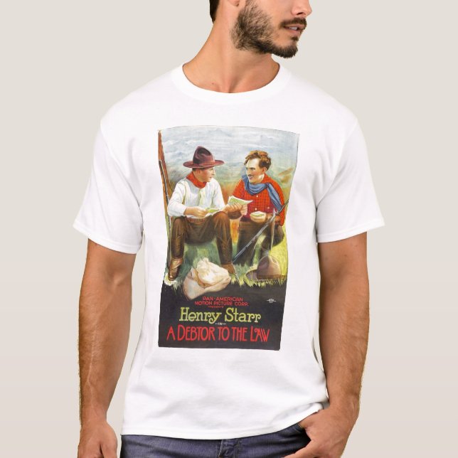 Henry Starr en gäldenär till den lagfilmaffischen T-shirt (Framsida)