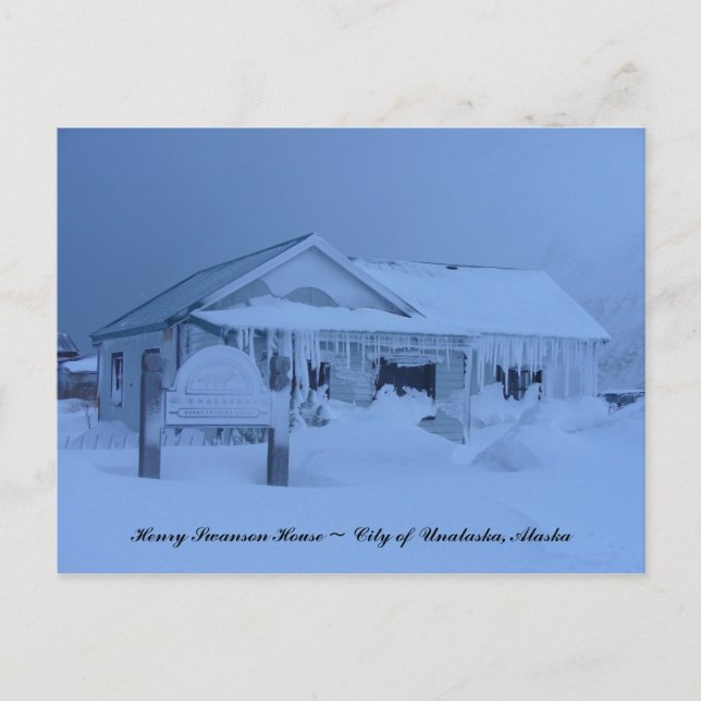 Henry Swanson House i Winter Vykort (Framsida)