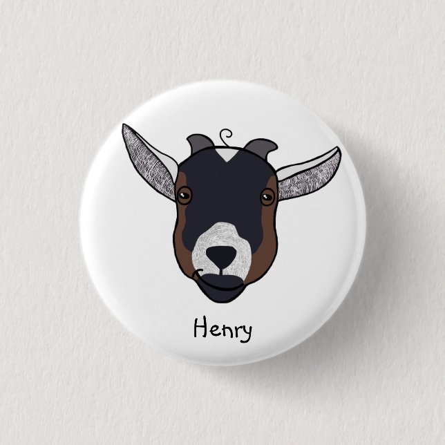Henry the Goat Badge Knapp (Framsida)
