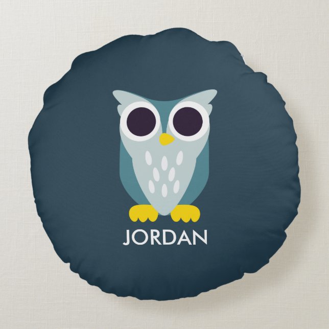 Henry ugglan rund kudde (Baksidan)