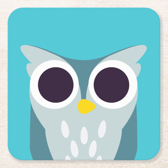 Henry ugglan underlägg papper kvadrat (Framsidan)