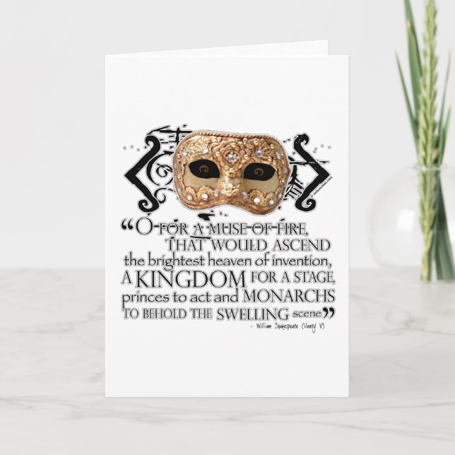 Henry V Quote Kort (Framsida)