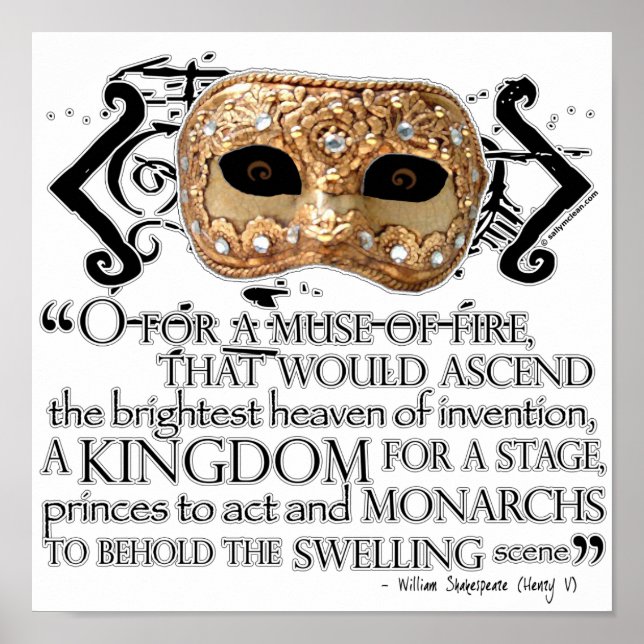 Henry V Quote Poster (Framsidan)