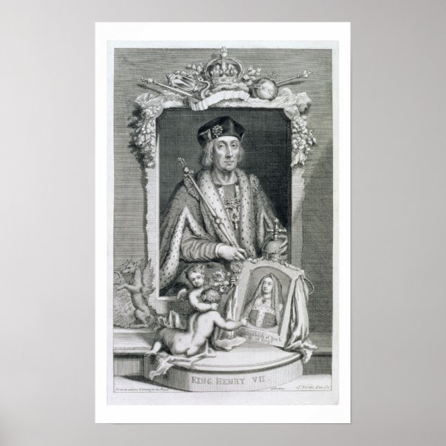 Henry VII (1457-1509) Kung i England från 1485, a Poster (Framsidan)
