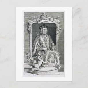 Henry VII (1457-1509) Kung i England från 1485, a Vykort