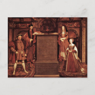 Henry Vii, Elizabeth of York, Henry Viii och Jane Vykort