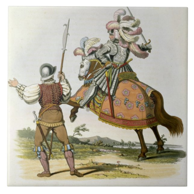 Henry VII, kung av England (1457-1509) och en Kakelplatta (Framsidan)