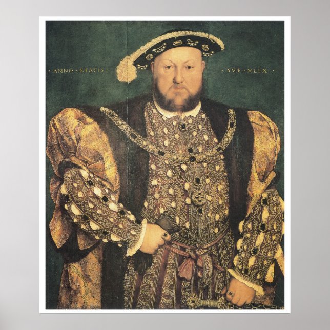 Henry VIII, 1539-40 Hans Holbein the Younger Poster (Framsidan)