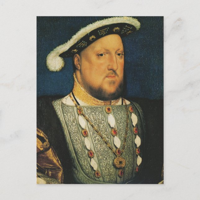 Henry VIII av England av Hans Holbein den yngre Vykort (Framsida)