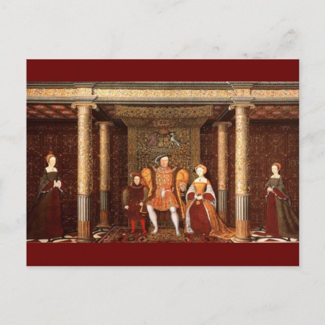 Henry VIII-familjen Vykort (Framsida)