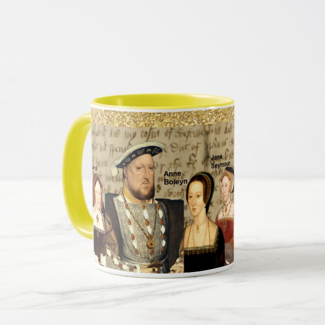 Henry VIII glitter Mugg (Framsida vänster)