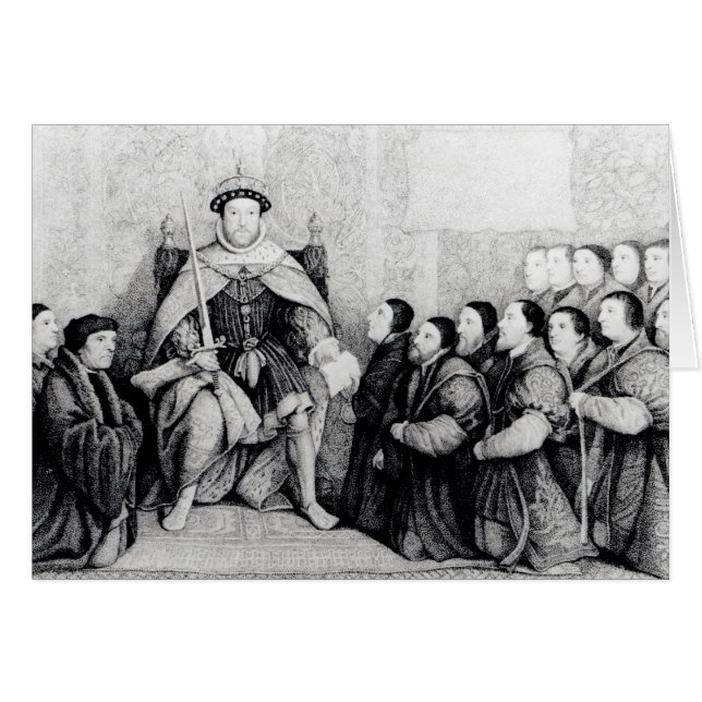 Henry VIII Hälsningskort (Framsidan Horizontal)