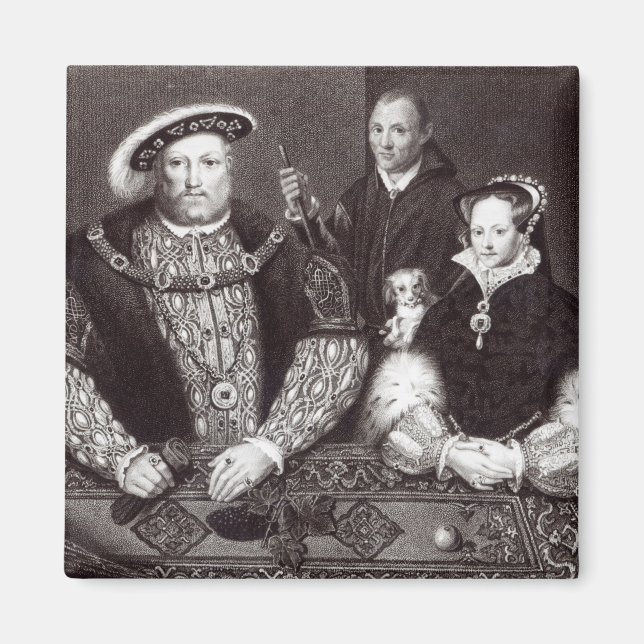 Henry VIII, hans dotter Queen Mary Magnet (Framsidan)