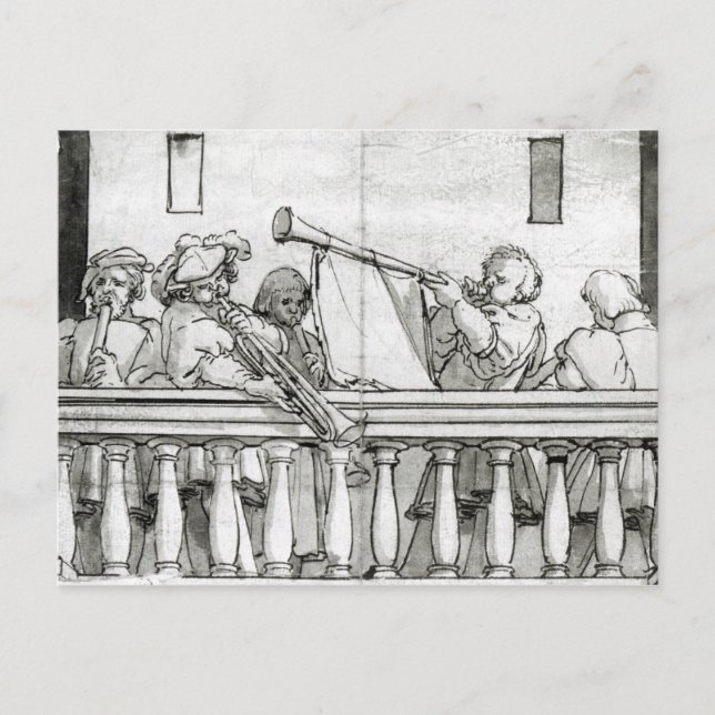 Henry VIII-musiker Vykort (Framsida)