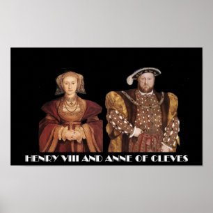 Henry VIII och Anne av Cleves Poster