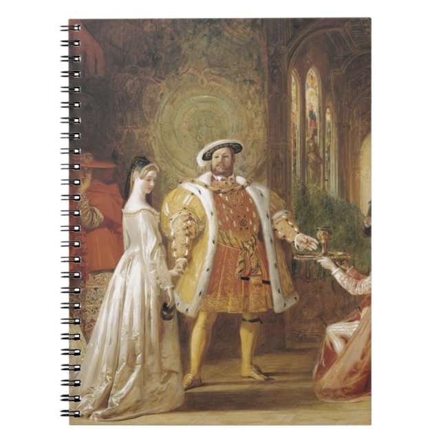Henry VIII och Anne Boleyn Anteckningsbok Med Spiral (Framsidan)