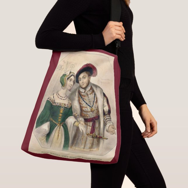 Henry VIII och Anne Boleyn Axelväska (Närbild)