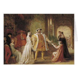 Henry VIII och Anne Boleyn Hälsningskort