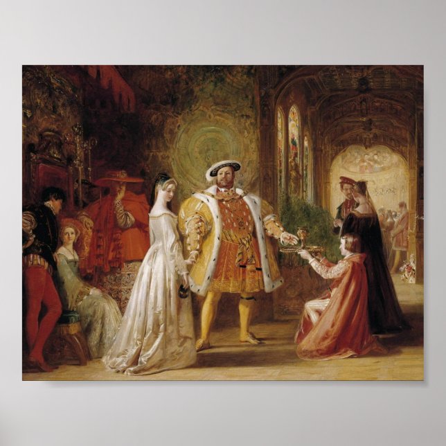 Henry VIII och Anne Boleyn Poster (Framsidan)