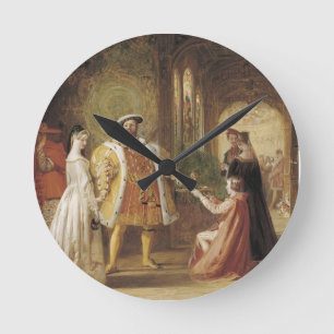 Henry VIII och Anne Boleyn Rund Klocka