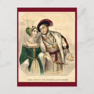 Henry VIII och Anne Boleyn Vykort